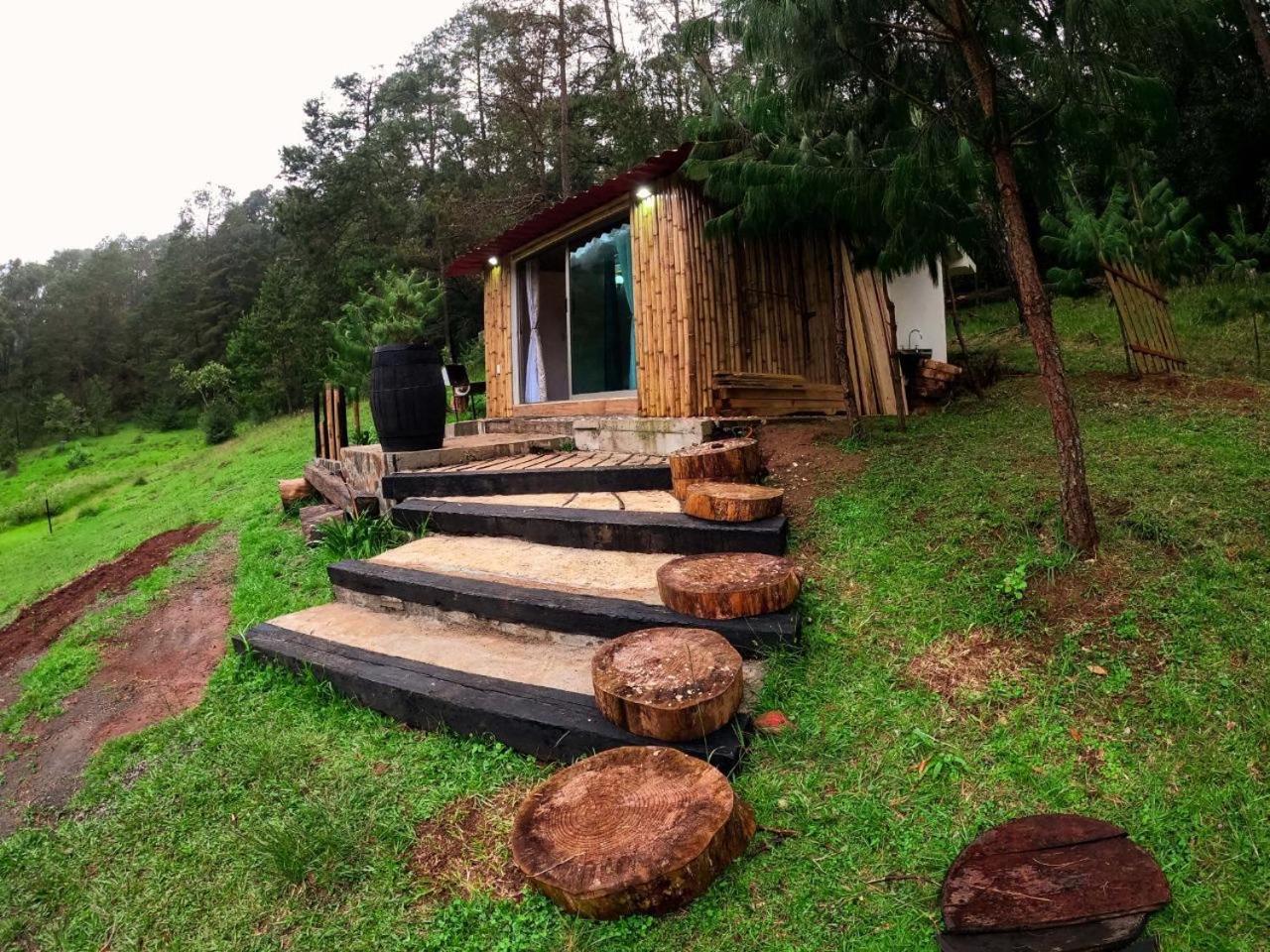 Cabana Romantica En El Bosque! Acaxochitlán Exterior foto